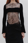 Un Morceau velvet lace split sleeve jacket (two pieces) UM231SZ33
